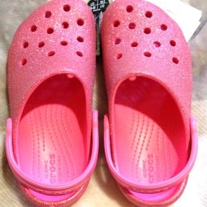 Glitter Pink Croc